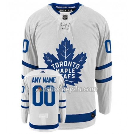 Mænd NHL Toronto Maple Leafs Trøje Blank Tilpasset Adidas Hvid Authentic